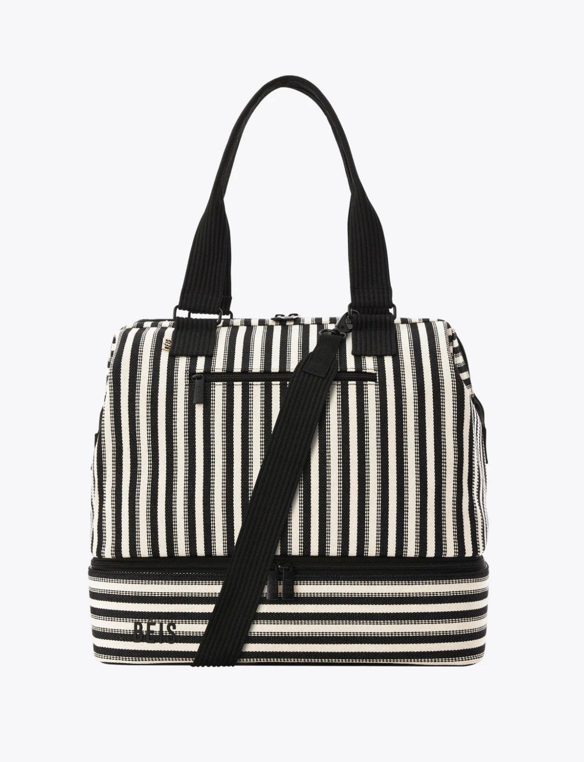 Beis Mini Weekender / Black Stripe