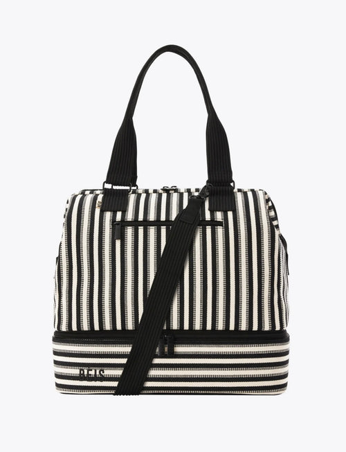 Beis Mini Weekender / Black Stripe